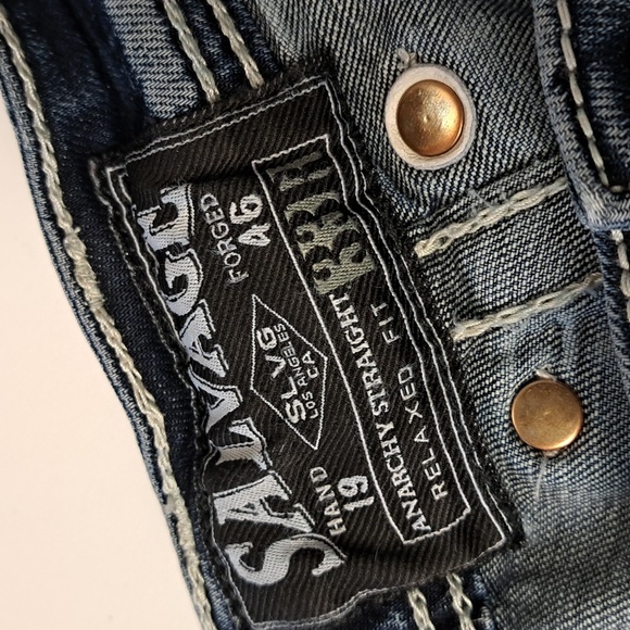 Salvage denim mens jeans 33R - Picture 7 of 9